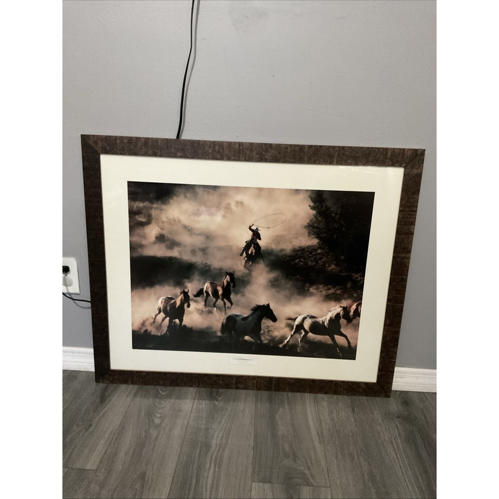 Don‎ Schimmel "The Last Roundup" Signed Photograph-western-horse-cowboy-country